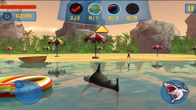 Angry Shark 3D Simulator Game Android review смотреть онлайн