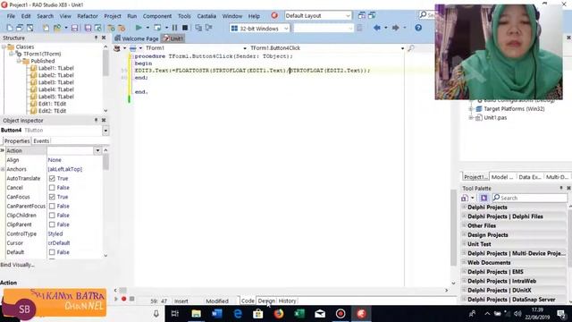 TUTORIAL MEMBUAT APLIKASI ANDROID MENGGUNAKAN EMBARCADERO DELPHI XE - APLIKASI KALKULATOR ANDROID смотреть онлайн