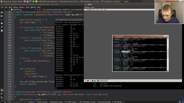 Emulator hacking: Instruction pointers, CALL/RET, ELF executable loader, ... смотреть онлайн