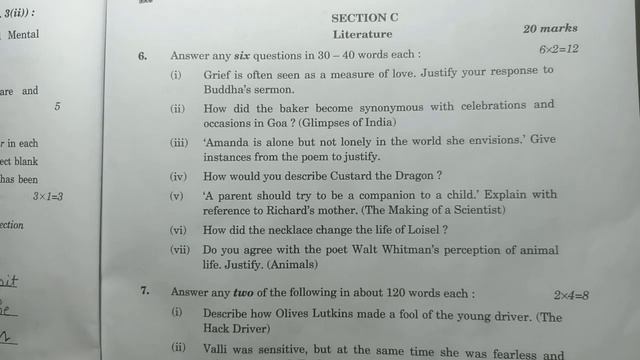 CBSE Class 10 English Question Paper Series BPQRS 2/3/2 Answer Key|| смотреть онлайн
