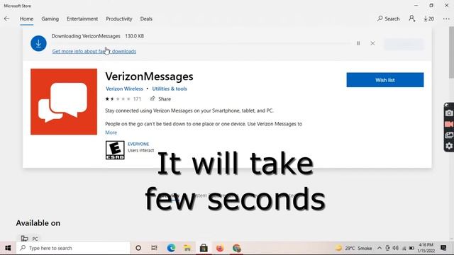 Verizon Messages for Windows 10 Without Bluestacks, Messages+ for Windows 10 смотреть онлайн