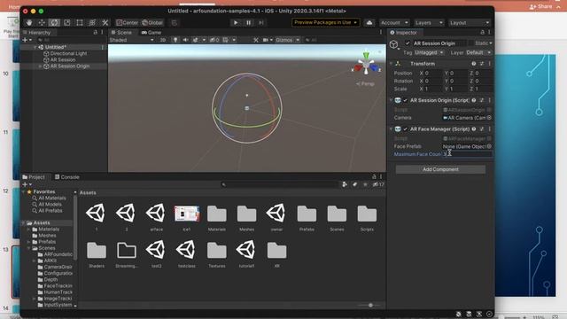 Face tracking AR Foundation Unity Tutorial - 2 смотреть онлайн