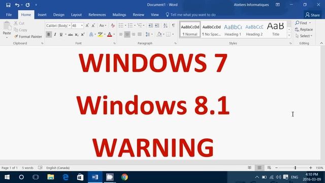 Windows 7 and 8.1 Users Warning after March 8th patch tuesday for 2016 смотреть онлайн