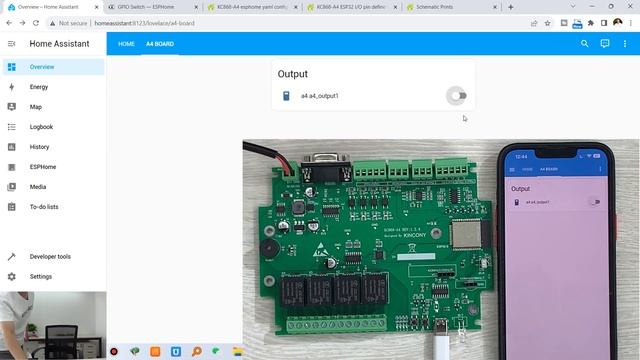 how to use gpio relay switch by esphome for home assistant смотреть онлайн