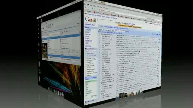 My desktop on ubuntu 7.04 kiba-dock compiz fusion смотреть онлайн