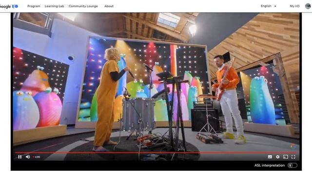 Machine learning DURING a live music jam (Google I/O kick off) смотреть онлайн