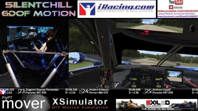 Le Mans Series - Road America S20/02 Round6 - iRacing - 6DOF Motion - VR HP Reverb смотреть онлайн