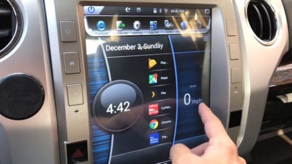 Tundra Android Tesla Style Radio Install - New Launcher: Car Launcher Pro
