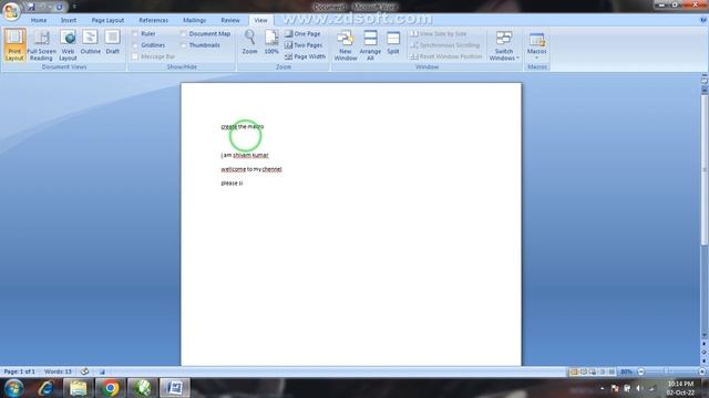 How to record macro, And create short cut key in macro. смотреть онлайн
