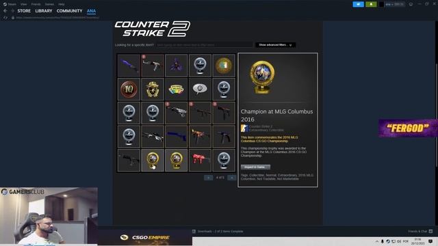 FER ABRE O JOGO SOBRE O QUE ROLOU COM SUAS SKINS E REAGE AO INVENTÁRIO MAIS CARO DO BRASIL смотреть онлайн