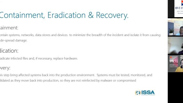 BVI Finance Breakfast Forum and ISSA Presentation on Cyber Security - Incident Response смотреть онлайн