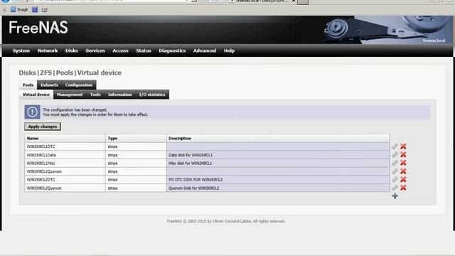 9 FreeNAS Create Extent Target for MSCS Quorum and DTC Disks смотреть онлайн