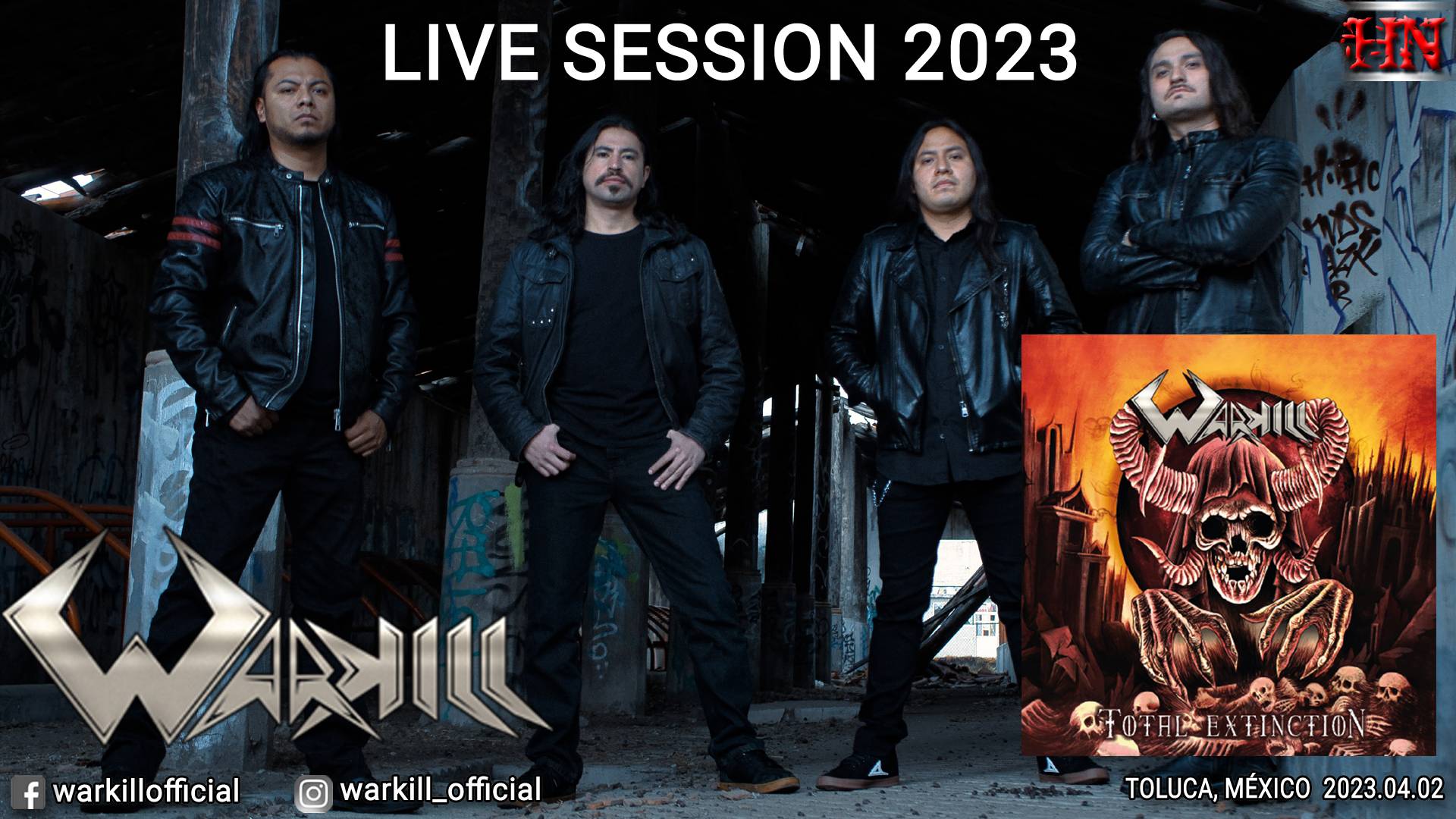 Живое выступление WARKILL #LiveSession #2023 #ThrashMetal #Toluca #México #Rehearsal #MetalMexicano