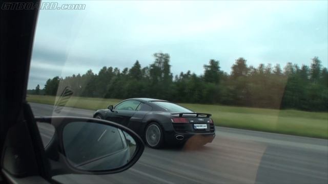 ESS BMW M3 E92 DCT Kompressor vs 600 HP ABT Audi R8 V10 5,2 ECU-tuning and carbon spoiler смотреть онлайн
