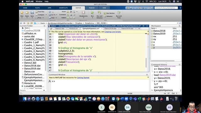 Pruebas de hipotesis con Matlab, clase de Matematicas Discretas, Maestria en Ciencias de Ingenieria смотреть онлайн