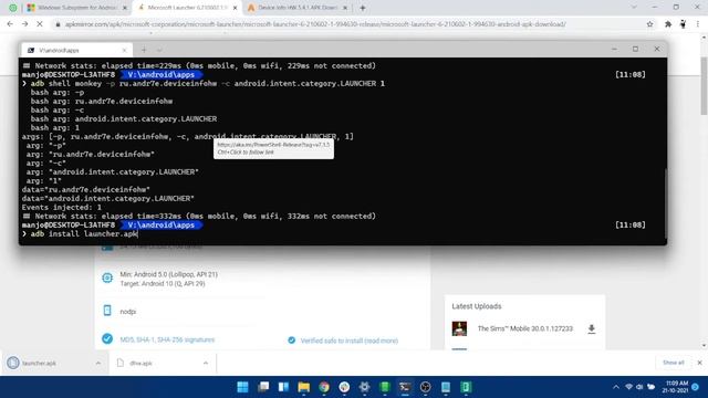 Sideloading Apps in Windows Subsystem for Android | Windows 11 смотреть онлайн