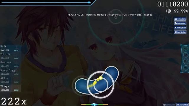 osu! - Kayano Ai - Oracion(TV-Size) (99.59%) смотреть онлайн