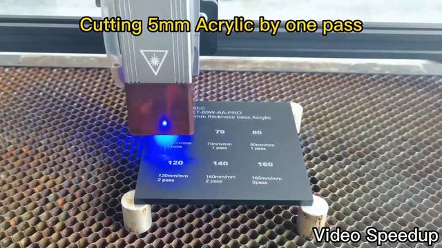 Laser Tree LT 80W AA Pro Cutting Plywood 8mm, 5mm Acrylic, 20MM pine wood смотреть онлайн