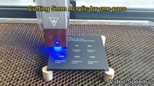Laser Tree LT 80W AA Pro Cutting Plywood 8mm, 5mm Acrylic, 20MM pine wood