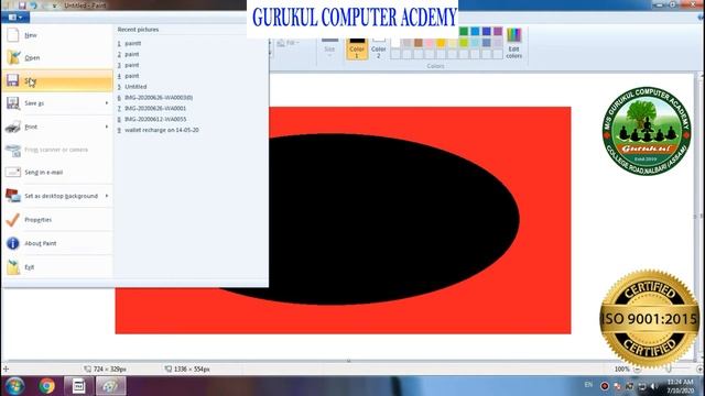 How to store a file on to your empty folder.Basic Tutorial of windows 7.Gurukul Computer Academy смотреть онлайн