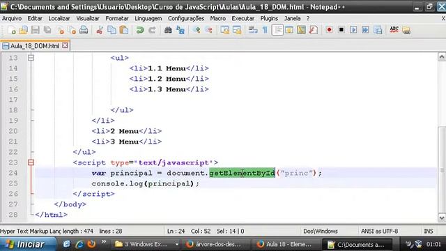 Aula 52 Elementos DOM 3 Curso de JavaScript смотреть онлайн
