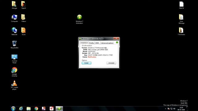 How to Activate Windows 7 in 1 Step ? смотреть онлайн
