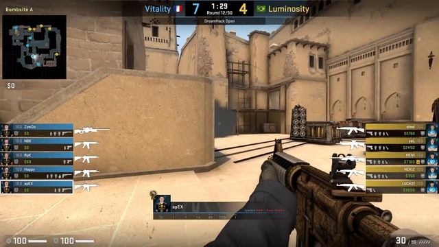 CS:GO POV Demo Vitality apEX (26/13) vs Luminosity (de_mirage) смотреть онлайн