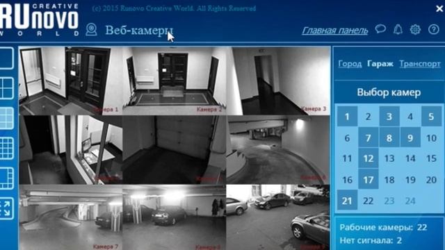 Runovo IMP Окно «Веб камеры» Видеоконтроль за автопарком, водителем и дорожной ситуацией смотреть онлайн
