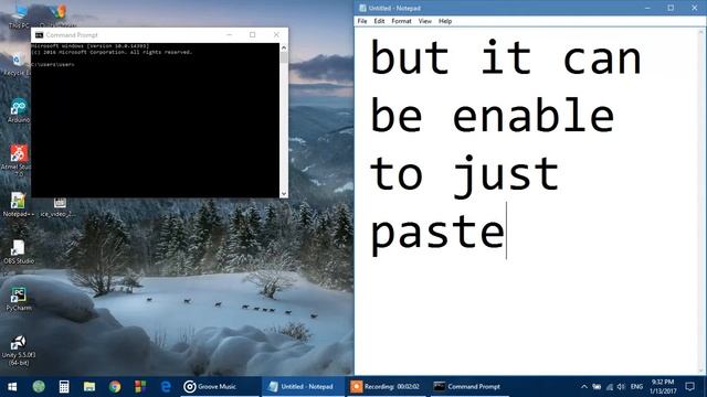 Enable Copy and Paste commandss in Windows Command prompt 02 смотреть онлайн