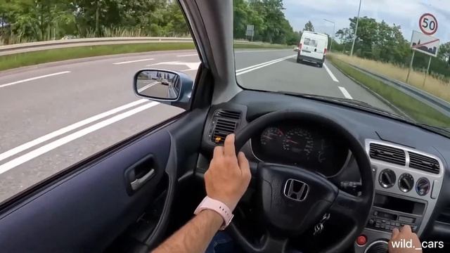2002 Honda Civic [1.6 16V 110HP] |0-100| POV Test Drive смотреть онлайн