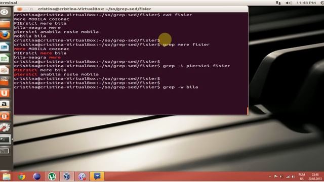 Comanda UNIX grep смотреть онлайн