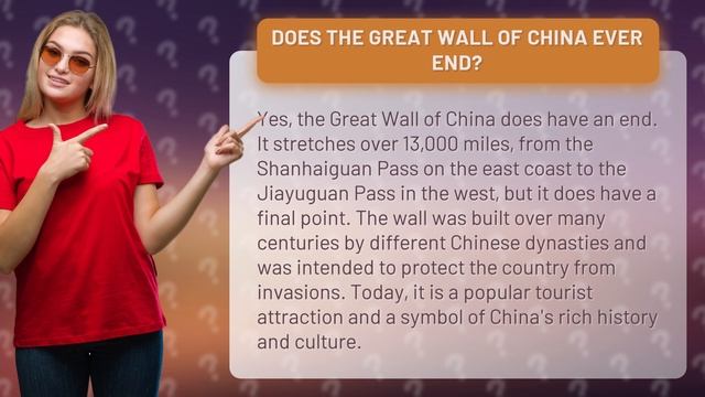 Does the Great Wall of China ever end? смотреть онлайн