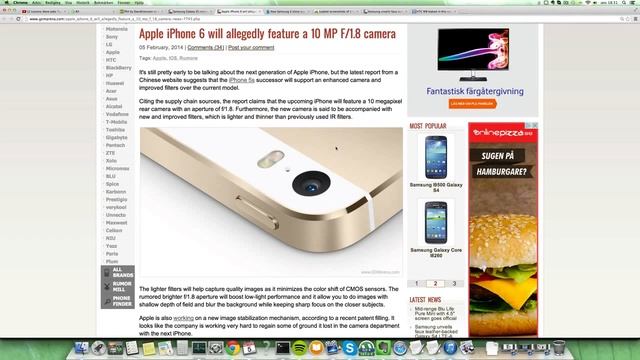 NEW Apple iPhone 6 Feature 10MP F 1 8 Camera Upgrade Galaxy S5 Competitor 2014 TechWorld смотреть онлайн