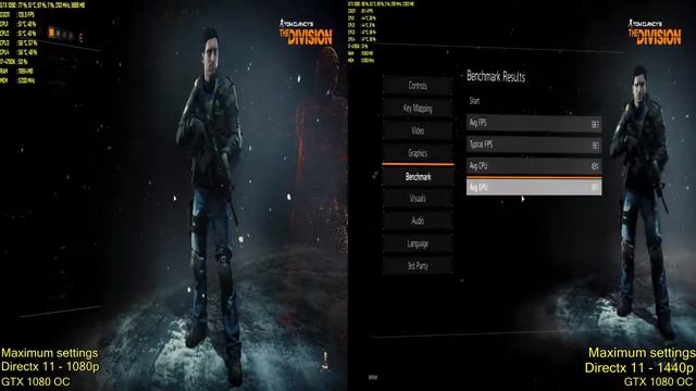 Tom Clancy's The Division | GTX 1080 OC 8GB | Max settings DX11 vs DX12 | 1080p vs 1440p | benchmar смотреть онлайн