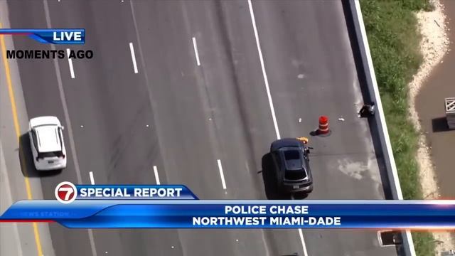 Miami-Dade Police chase Lamborghini смотреть онлайн