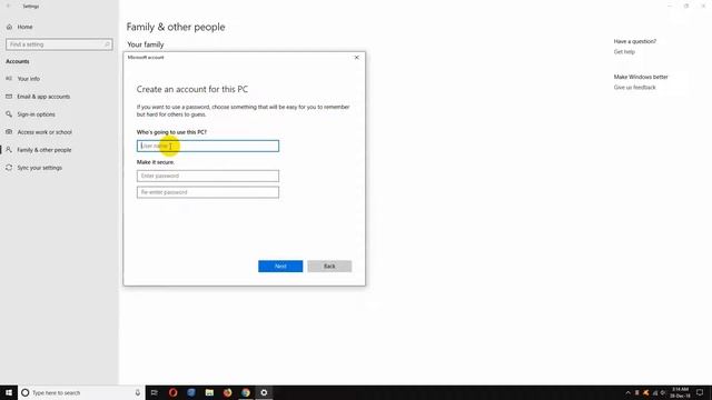 Create a New User Account in Windows 10 without Email Address смотреть онлайн