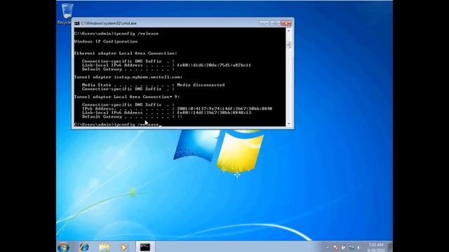 Using IPCONFIG in Windows 7 смотреть онлайн