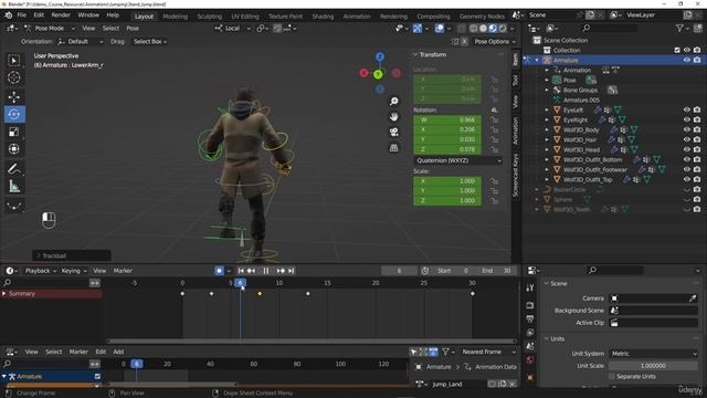 80. Creating the jump and land animations смотреть онлайн