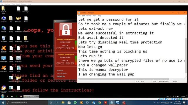 Avast vs Wannacry Ransomware! Who's gonna Win? Virus vs AV Test смотреть онлайн