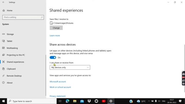 shared experience And Clipboard Settings Fix Now In Windows 10।। @junnukitech @TrakinTech смотреть онлайн