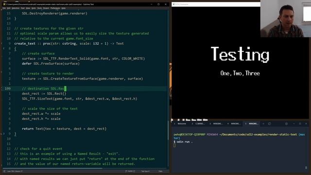 Render Static Text with SDL2 in Less Than 5 Minutes смотреть онлайн