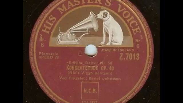 Niels Viggo Bentzon Concert Etude Bengt Johnsson, 1948 смотреть онлайн