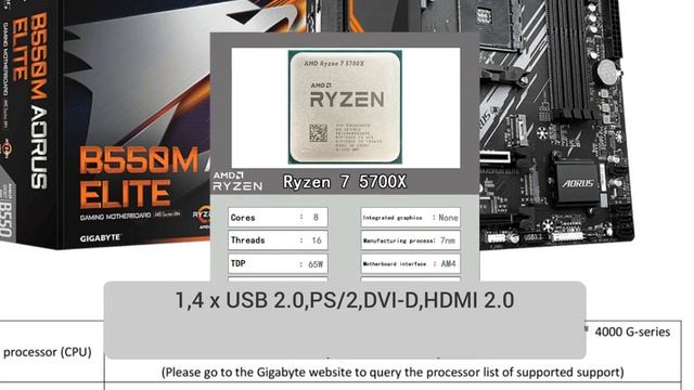 New B550M AORUS ELITE Motherboard 2023