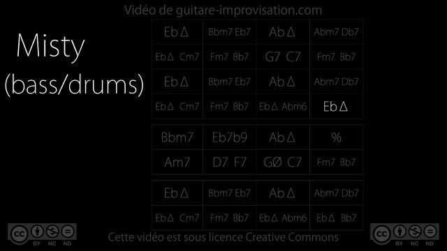 Misty : Backing track (bass/drums) смотреть онлайн