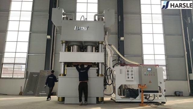 HARSLE 4500T Double-Action Hydraulic Steel Metal Door Embossing Machine, 3000T/1500T Hydraulic Pres