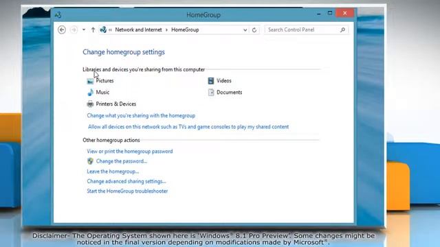 How to change HomeGroup password in Windows® 8.1 смотреть онлайн