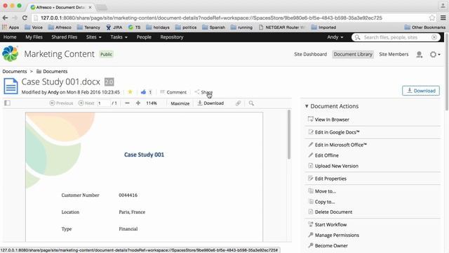 Alfresco 5.1 - Previewing files in Alfresco смотреть онлайн