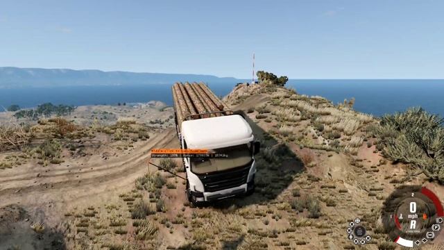 Heavy utility truck 8x8 Beamng drive gameplay with thrustmaster tx смотреть онлайн