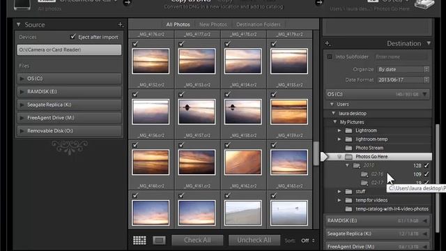 Getting Started with Lightroom 5 : Importing Part 2: New Photos from Memory Cards or Your Camera смотреть онлайн