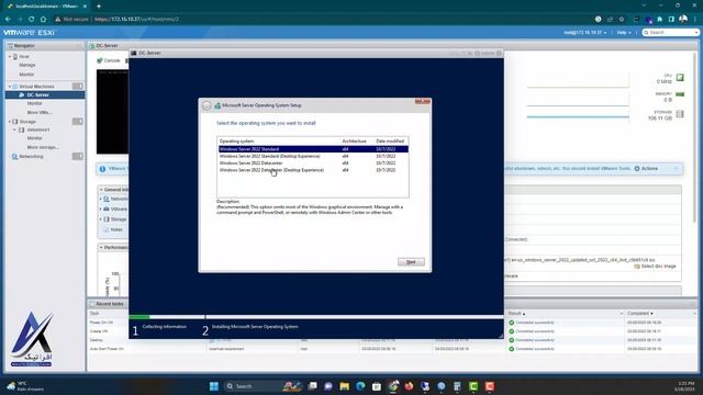 Installation Windows server 2022 on ESXi - آموزش نصب ویندوز سرور 2022 смотреть онлайн